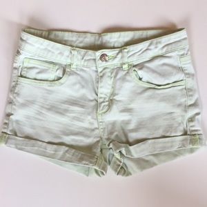 H&M Key Lime Kids Twill Shorts